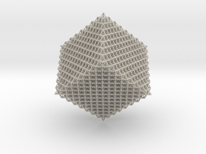 4096 Tetrahedron Grid in Natural Sandstone