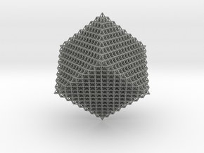 4096 Tetrahedron Grid in Gray PA12