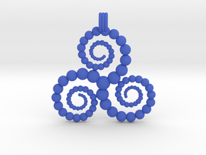 Triskelion in Blue Smooth Versatile Plastic