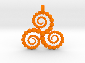 Triskelion in Orange Smooth Versatile Plastic