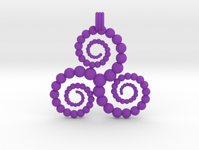 Triskelion in Purple Smooth Versatile Plastic