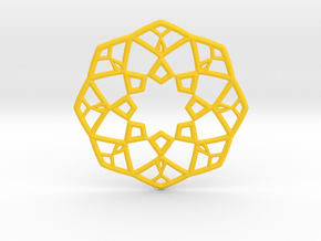 Arabesque Pendant in Yellow Smooth Versatile Plastic