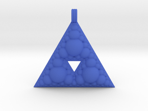 Fractal Pendant Order 3 in Blue Smooth Versatile Plastic