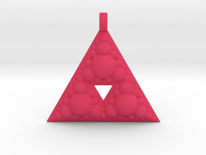 Fractal Pendant Order 3 in Pink Smooth Versatile Plastic