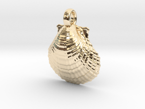 Scallop Shell in 14k Gold Plated Brass
