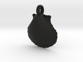 Scallop Shell in Black Smooth Versatile Plastic