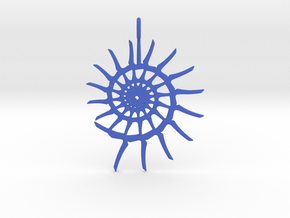 Spiral Pendant in Blue Smooth Versatile Plastic