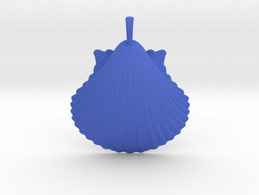 Scallop Shell in Blue Smooth Versatile Plastic