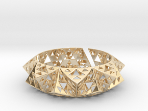 Sierpinski Bracelet in 14k Gold Plated Brass