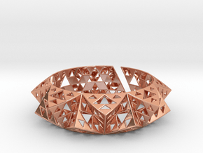 Sierpinski Bracelet in Polished Copper