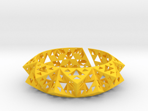 Sierpinski Bracelet in Yellow Smooth Versatile Plastic