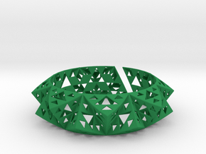Sierpinski Bracelet in Green Smooth Versatile Plastic