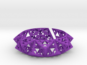 Sierpinski Bracelet in Purple Smooth Versatile Plastic