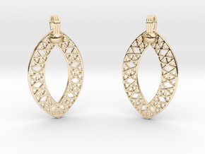 Earrings in 14k Gold Plated Brass