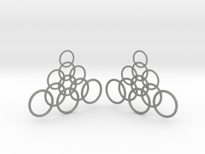 Ringy Earrings in Gray PA12