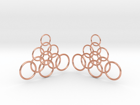 Ringy Earrings in Natural Copper