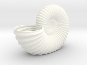 Shell Planter in White Smooth Versatile Plastic