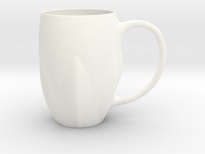 Leaves Mug in White Smooth Versatile Plastic
