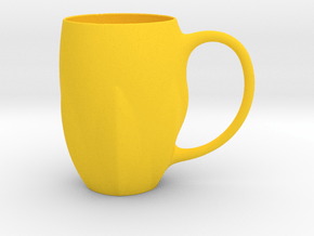 Leaves Mug in Yellow Smooth Versatile Plastic