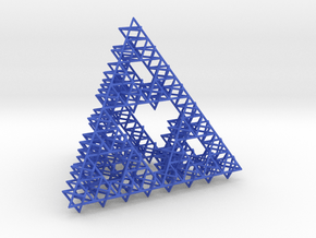 Sierpinski Tetrahedron Variation in Blue Smooth Versatile Plastic