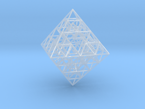Sierpinski Octahedral Prism 5 cm. in Accura 60