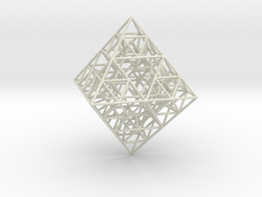 Sierpinski Octahedral Prism 5 cm. in Smooth Full Color Nylon 12 (MJF)