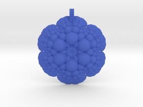 Fractal Pendant in Blue Smooth Versatile Plastic