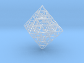 Sierpinski Octahedral Prism 6 cm. in Accura 60