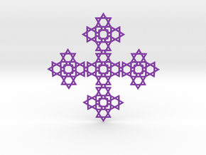 Cross in Purple Smooth Versatile Plastic