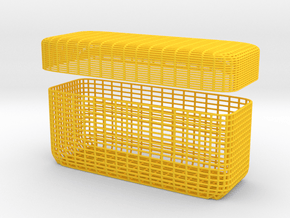 Teabag Container in Yellow Smooth Versatile Plastic