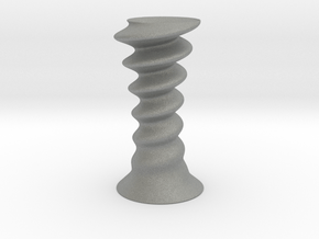 Helix vase in Gray PA12
