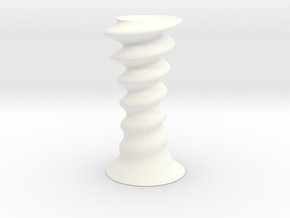 Helix vase in White Smooth Versatile Plastic