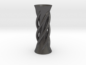 Vase 735 in Dark Gray PA12 Glass Beads