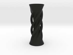Vase 735 in Black Smooth PA12