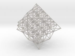 64 Tetrahedron Grid 5 inches in Natural Full Color Sandstone