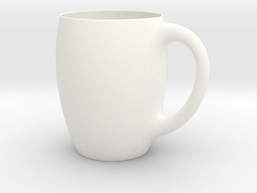 Simple Mug in White Smooth Versatile Plastic