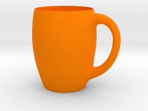 Simple Mug in Orange Smooth Versatile Plastic