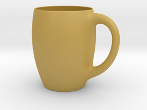 Simple Mug in Tan Fine Detail Plastic