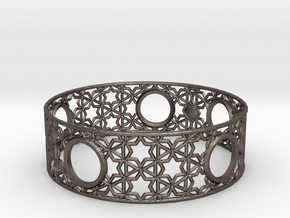 Bracelet in Polished Bronzed-Silver Steel