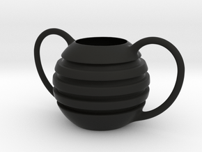 Pot in Black Smooth Versatile Plastic