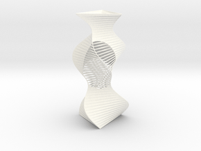 Vase 1247 in White Smooth Versatile Plastic