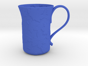 Leaves Mug in Blue Smooth Versatile Plastic
