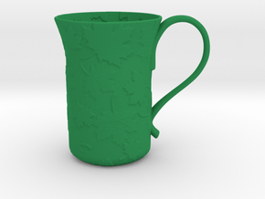 Leaves Mug in Green Smooth Versatile Plastic
