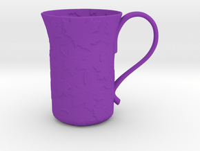 Leaves Mug in Purple Smooth Versatile Plastic