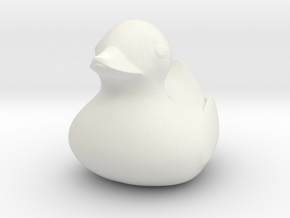 Ducky in White Natural Versatile Plastic
