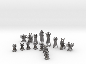Hyperchess in Processed Stainless Steel 316L (BJT)