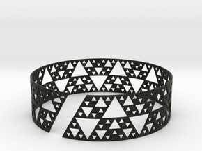 Sierpinski Bracelet in Black Premium Versatile Plastic