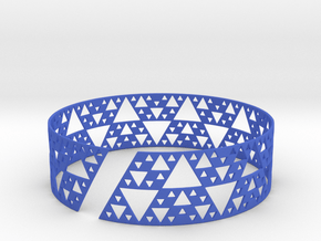 Sierpinski Bracelet in Blue Smooth Versatile Plastic