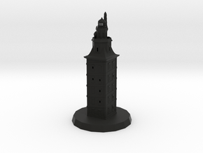 Torre de Hércules in Black Smooth Versatile Plastic