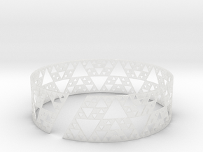 Sierpinski Bracelet in Clear Ultra Fine Detail Plastic